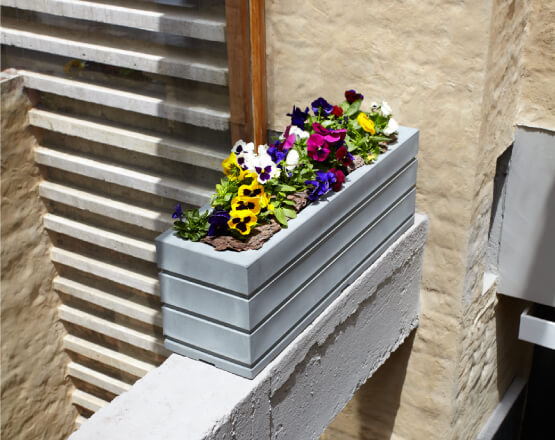 Crescent Garden |Ellis Planters. Rectangular Planter