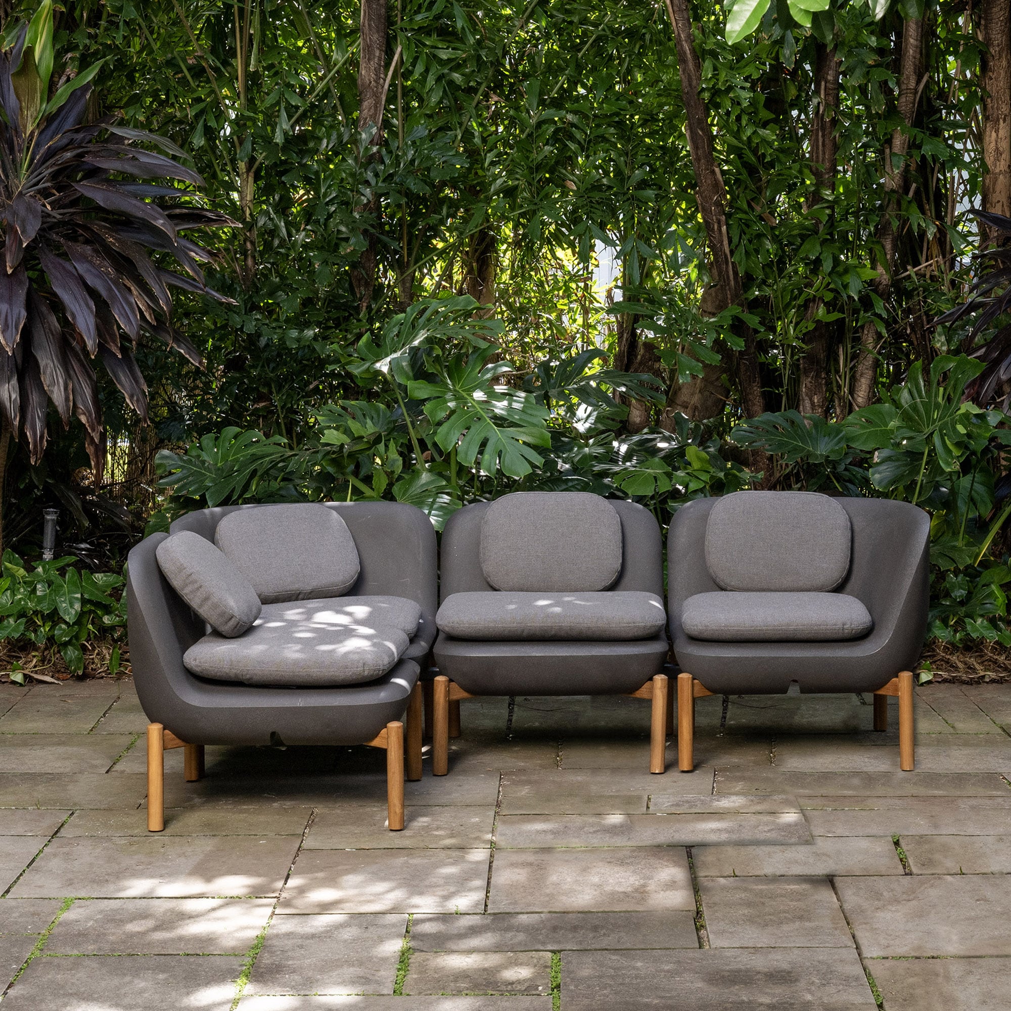 four-seater outdoor sofa